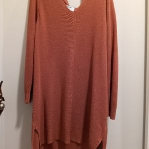 Old navy oversized sweater.  3X (plus) burnt orange.